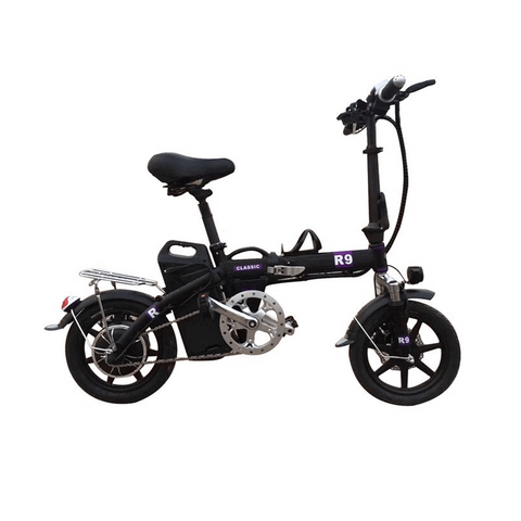 R9 Electric Bike 48V All Aluminum Alloy Frame E-Bike with Front Headlight