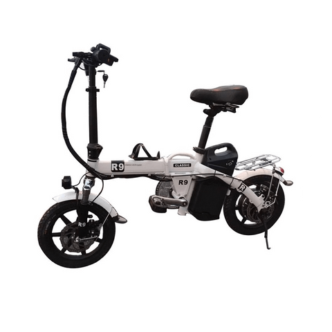 R9 Electric Bike 48V All Aluminum Alloy Frame E-Bike with Front Headlight