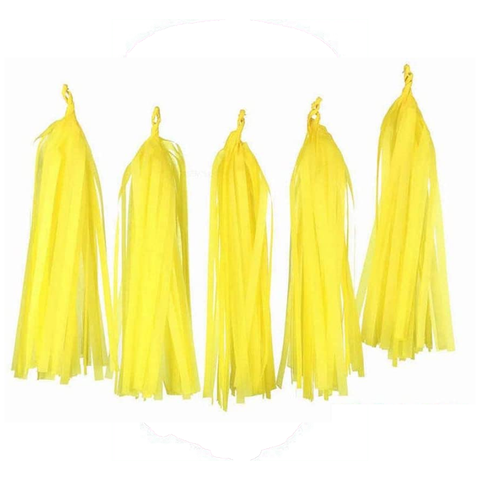 25Pcs/Lot 5 Mixed Random Colour Diy Tissue Paper Tassel Garland For Kids  Birthday Party