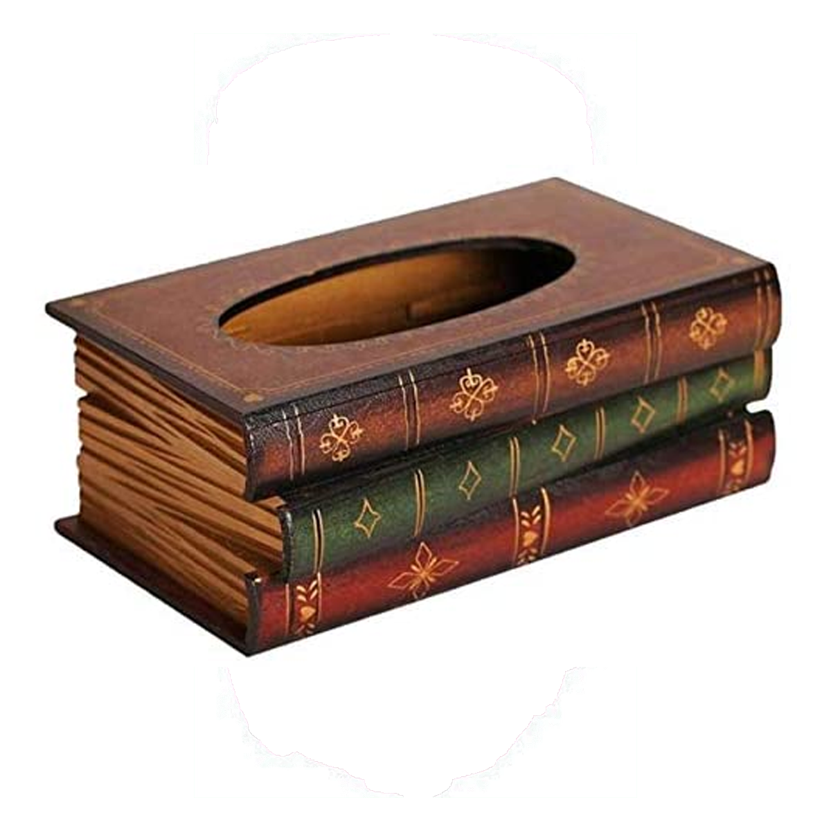 Retro Style Book Shape Tissue Box Decorative Gift