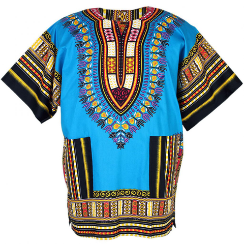 Tribe Premium Traditional Colourful African Dashiki Thailand Style - D Green