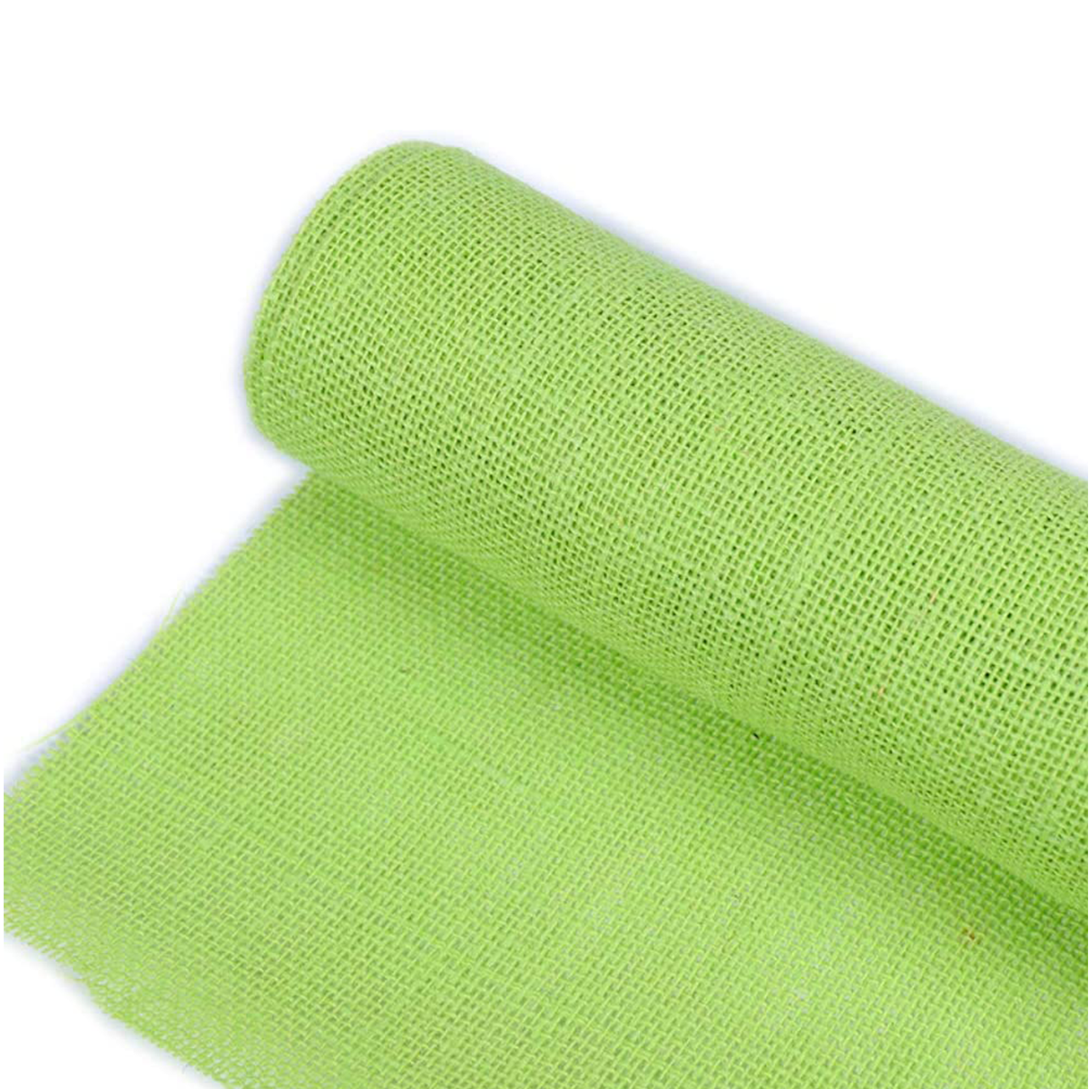 Jute Burlap Fabric Ribbon Roll DIY Sewing Craft Tablecloth Home Decor - Yellow