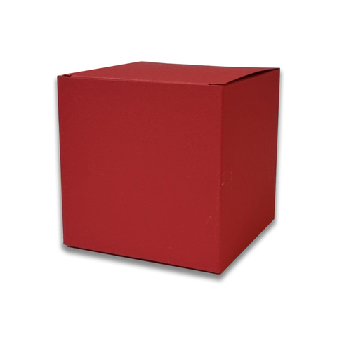 Red Kraft 350gsm Gift Boxes for Mugs / Favors 10x10X10 Cms (12Pc Pack) - Willow