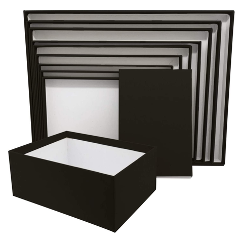 10Pcs White Gift Boxes Set, Cardboard Rectangle Storage Organizer Florist Rose Box, Rigid Lid Durable Reusable (White) - Willow