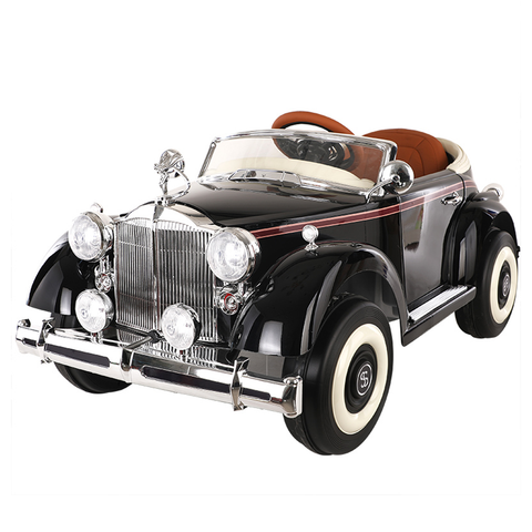 Classic ROLLS ROYCE Vintage Metallic Battery Operated Ride On Car - Maroon