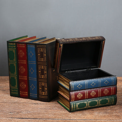 Secret Storage Book Boxes  8 inch and 6.5 inch 2 Pcs Set