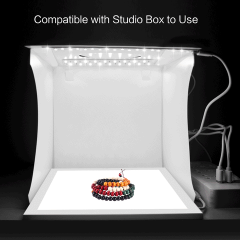 LED Panel Photography Studio Box With 6 Backdrops Multicolour