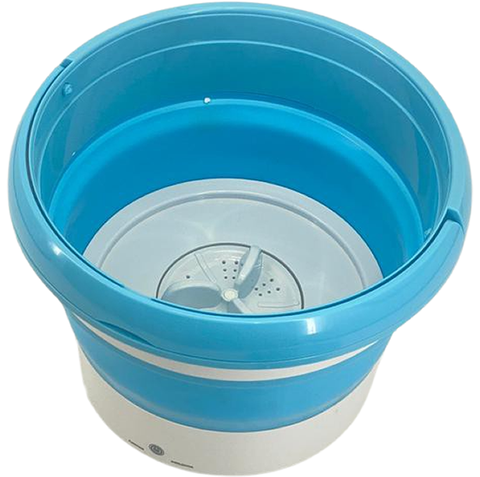 Fashionable Lightweight Folding Washing Machine F18-8-467 - Blue/White