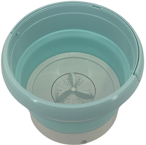 Fashionable Lightweight Folding Washing Machine F18-8-467 - Blue/White