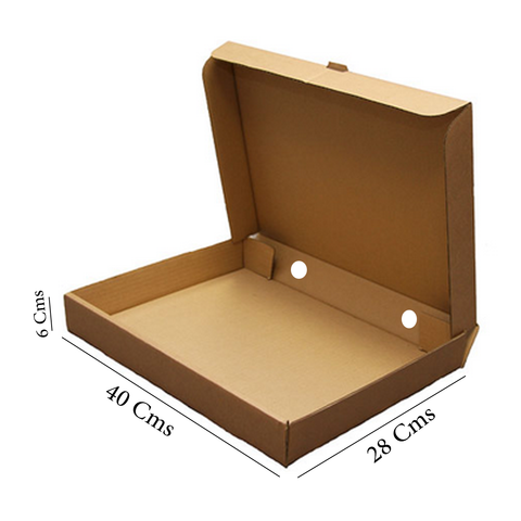 100Pc Pack Extra Large Brown Kraft Mailing Boxes 40 x 28 x 6 Cm (100Pc Pack)