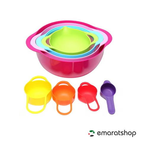 8-Piece Mixing Bowl Set Multicolour