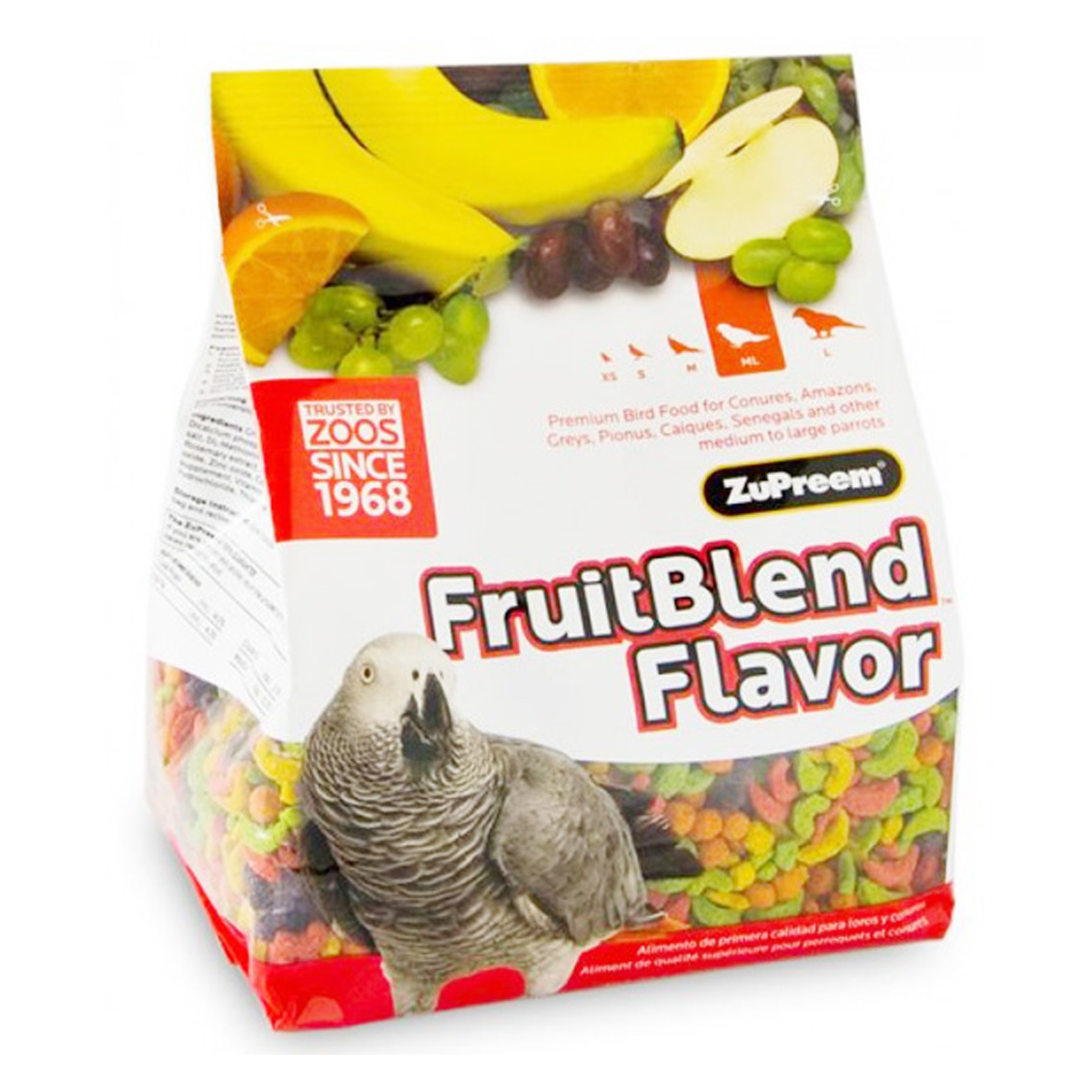 Fruit Blend Flavour Medium and Large Parrot Food 2LB