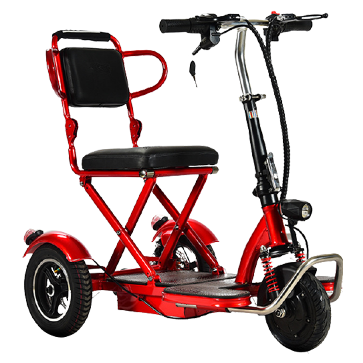 V3 Electric folding mobility scooter for Elderly or Disabled - Red