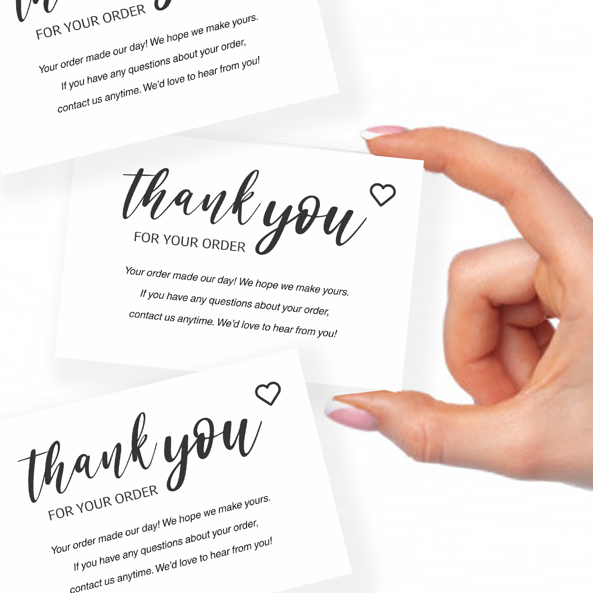 Bulk White Postcards Purchase Inserts to Support Small Business 6"x 4" 50 (Pack of 50)