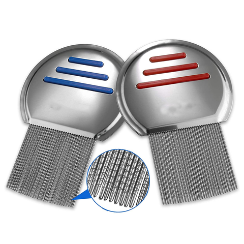 Linda Nit Stainless Steel Lice Comb Silver/Blue