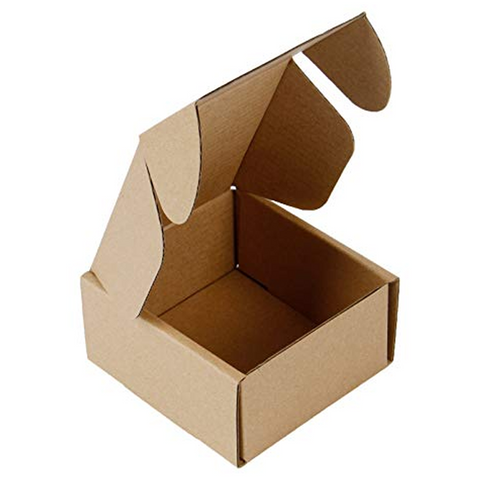 Willow 50Pcs Kraft Paper Box Mini Gift Box Candy Chocolate Favor Box Small Mailing Box (15x14x5.5 Cms)