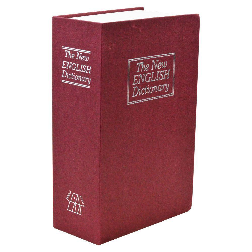 Dictionary Book Safe Security Cash Money Box with key lock - Flag