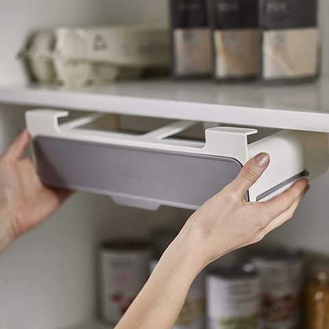 Under Shelf Pull Down Sliding Spice Rack