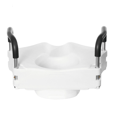 Medical Deluxe Elevated Raised Toilet Seat With Removable Padded Arms