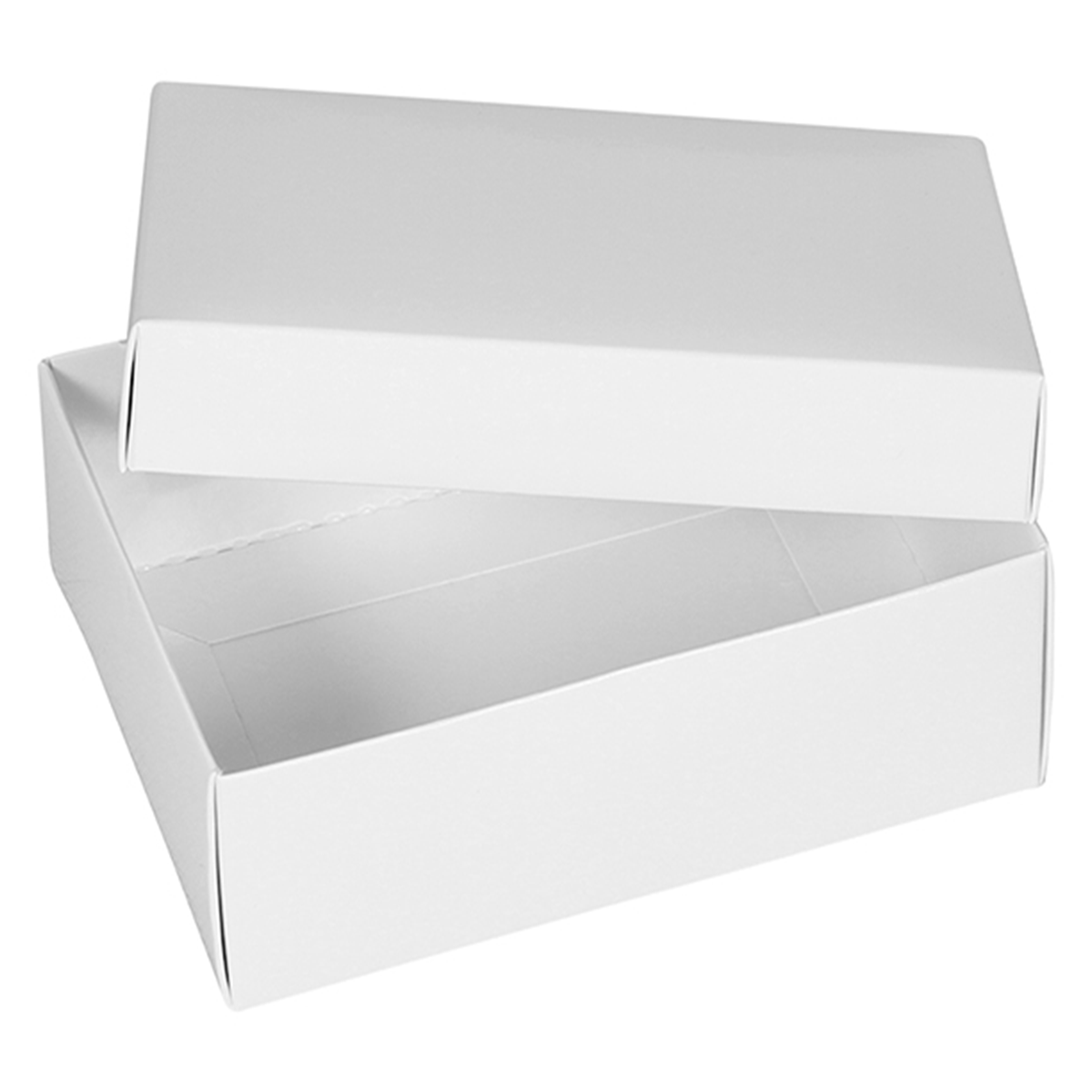 Large 10Pc Pack Premium White Kraft Two Piece Gift Boxes 26 x 20 x 8 Cms - Willow