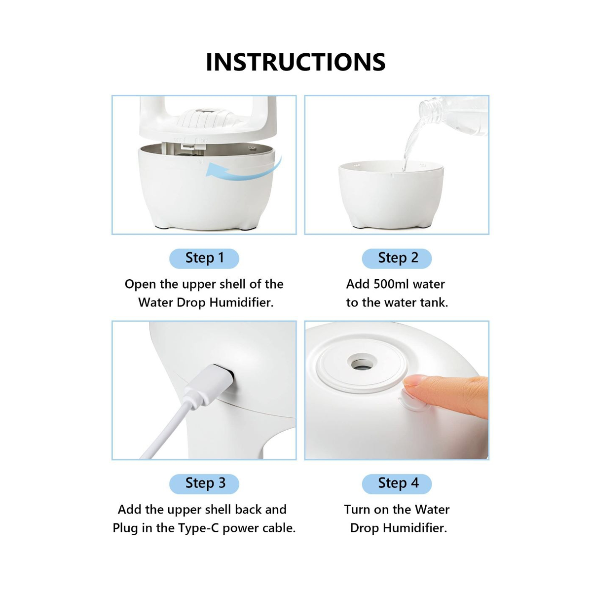 Anti Gravity Humidifier Levitating Water Drops Air Purification ...