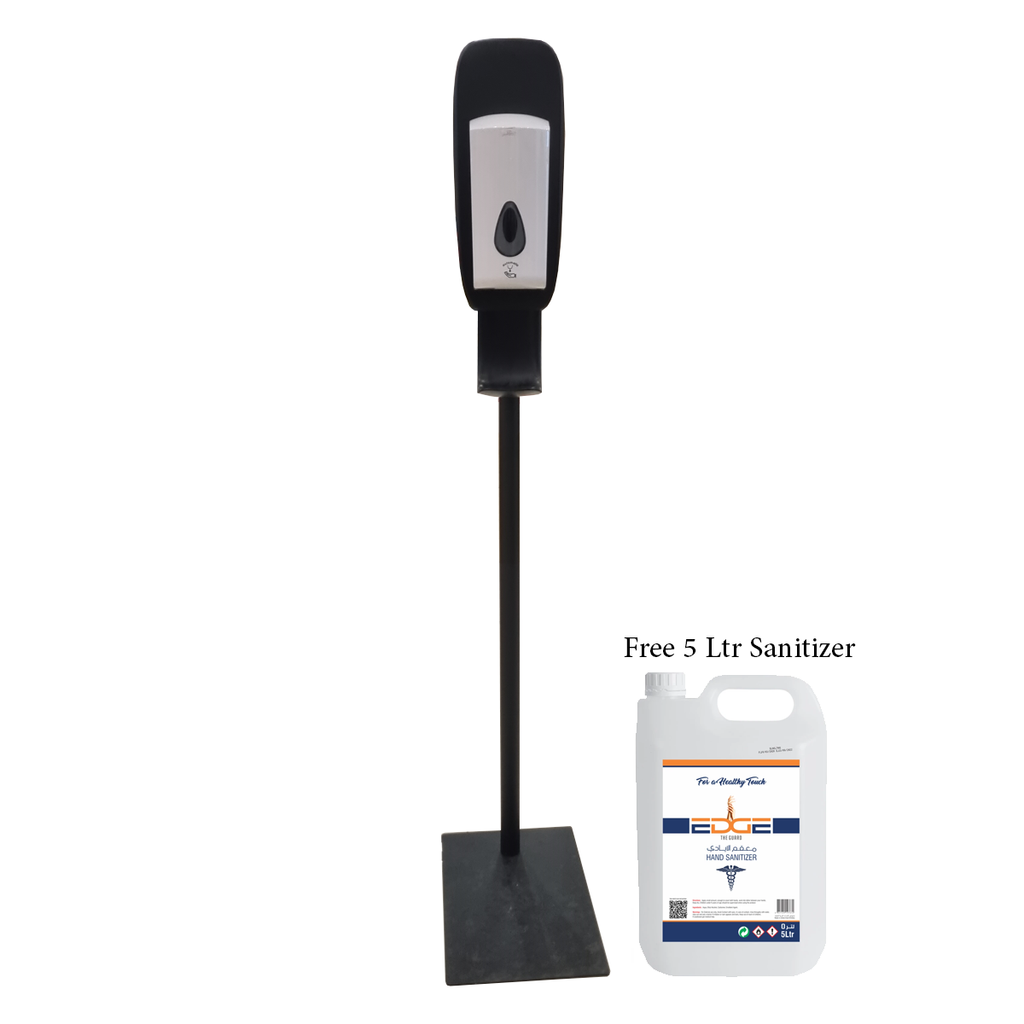 1000ML Floor-Standing Automatic  Induction Hand Sanitizer Dispenser with Metal Stand - EDGE