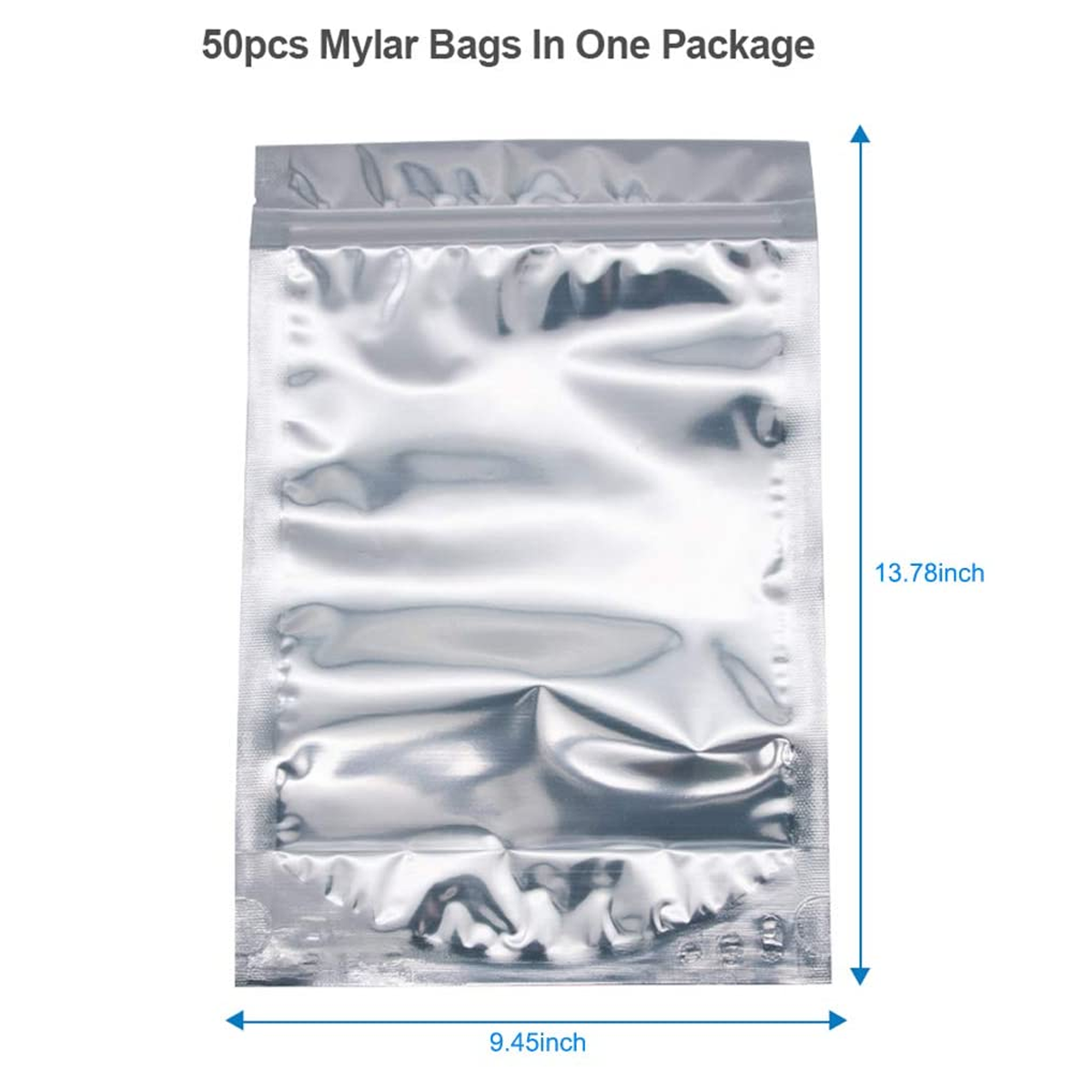 Aluminum Foil Pouch Bags for Coffee Beans / Cookie Snack 50Pc Pack