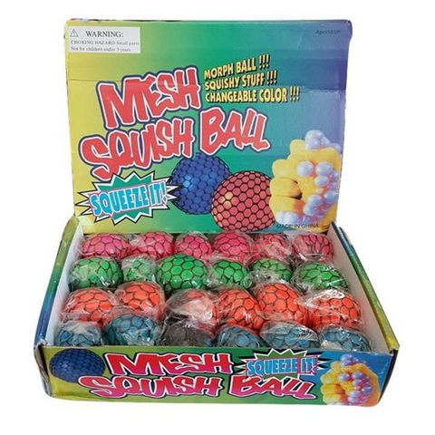 24-Pieces Mesh Squish Ball Set