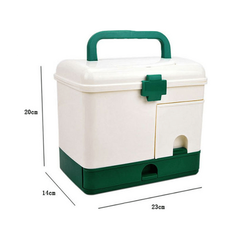 Medicine box organizer Cabinet Storage 3 Layer 5 Grid Design