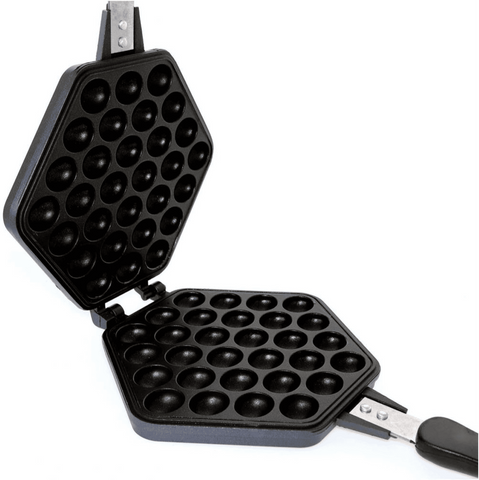 SQUARE  Egg Shaped WaffLE Pan 17x21cm, Black