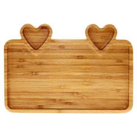 Liying Bamboo Two Hearts Tray