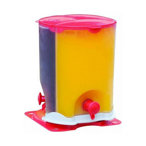 Drink Dispenser, 3 plastic compartments with a separated faucet, 360 degrees rotatable - SquareDubai