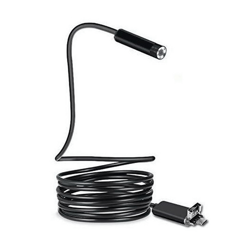 2-in-1 USB Endoscope Inspection Camera Borescope 2M Length for Android and PC - SquareDubai