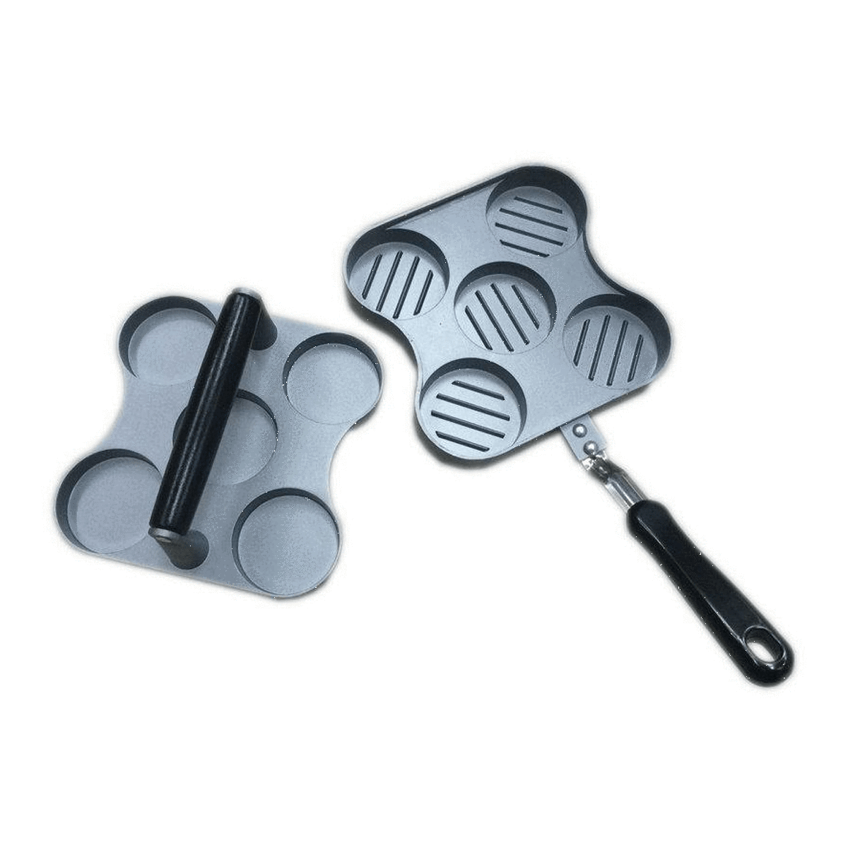 Aluminum Mini Burger Press, 5 Slot Cast - SquareDubai
