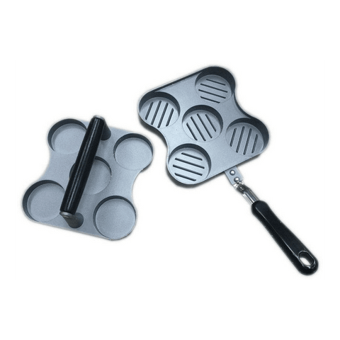 Aluminum Mini Burger Press, 5 Slot Cast - SquareDubai