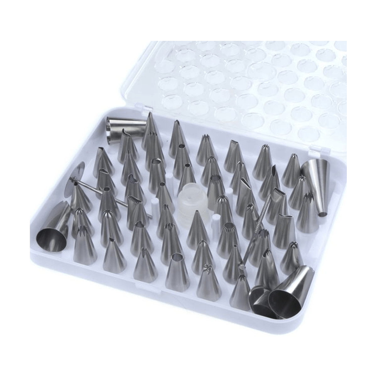 52pcs Icing Piping Nozzles Tips Tool Set For Cake Puff Decorating Sugarcraft Pastry - SquareDubai