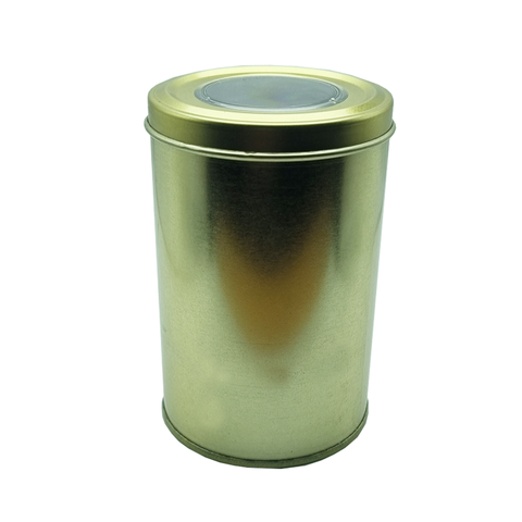 12Pc-Pack Empty Round Metal Tins with Clear Window (10 Cms x 7.5 Cms) - Willow