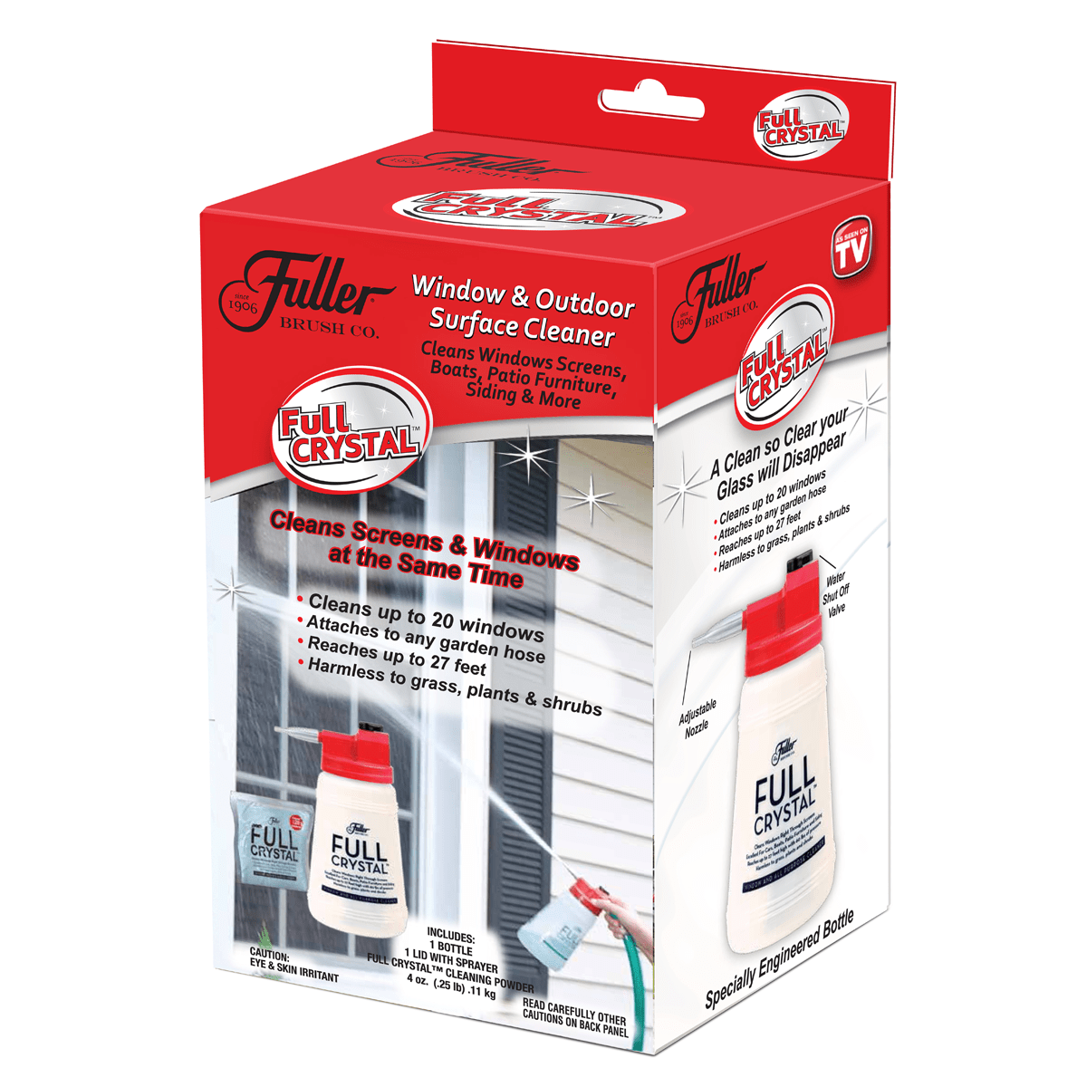 Full Crystal Window and Outdoor Surface Cleaner by Fuller Brush, As Seen on TV