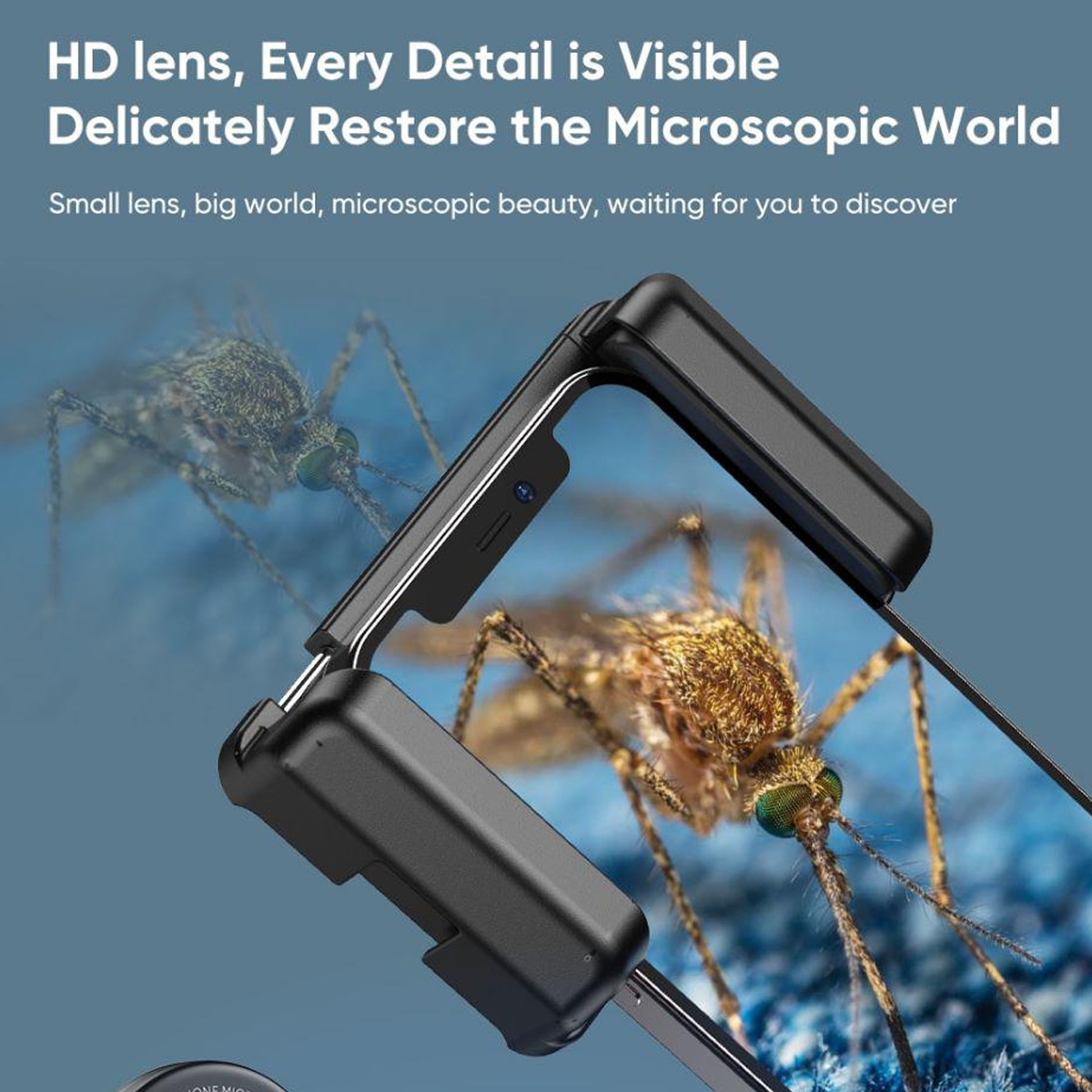 APEXEL HD 100X Microscope Magnifier Macro Phone Lens for Iphone and Mobile Phones