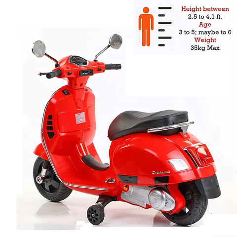 Model Ride On Scooter For Kids, - Red