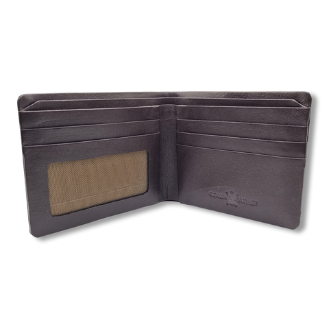 Men Tan Genuine RFID Leather Wallet - Regular Size (5 Card Slots) - Chaos