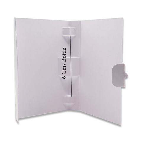 2ml Sample Spray Perfume Bottle Blank Paper Card Holder Brown (50Pc Set) - Willow