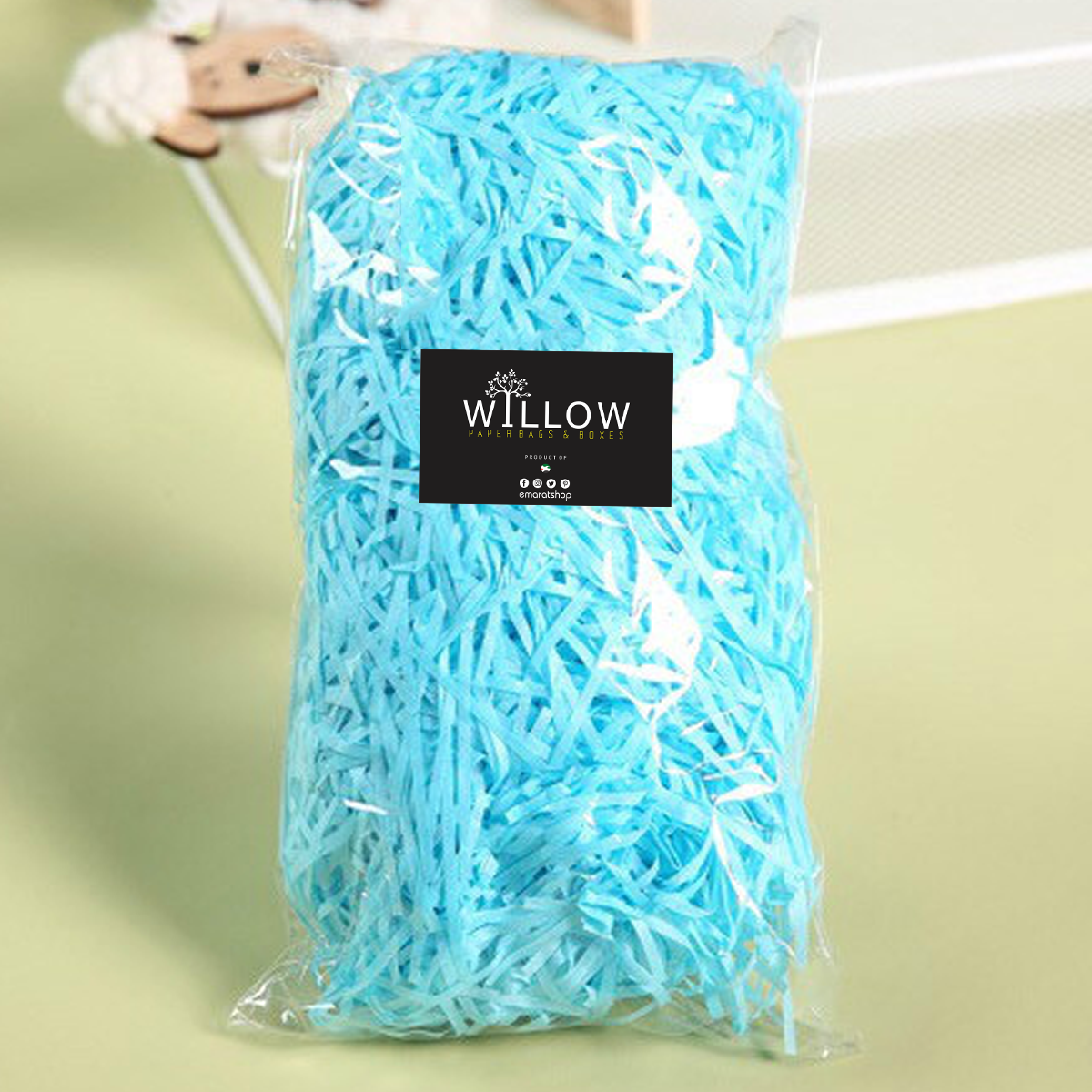 100g/Bag Professional laser Paper Cut Shredded Crinkle Filling Paper Confetti For Packing - RED
