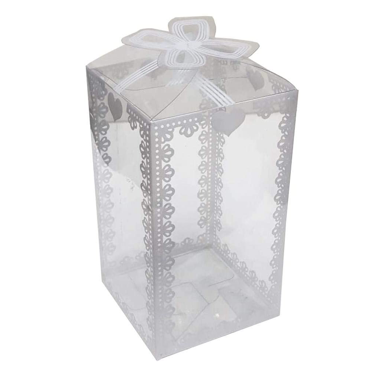 Clear Transparent Gift Boxes 12 Pc Pack - 6x6x15cm - Willow