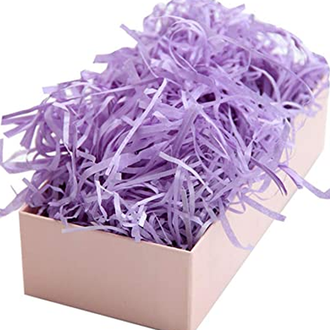 100g/Bag Professional laser Paper Cut Shredded Crinkle Filling Paper Confetti For Packing - PURPLE