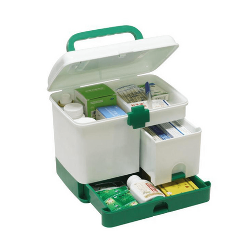 Medicine box organizer Cabinet Storage 3 Layer 5 Grid Design