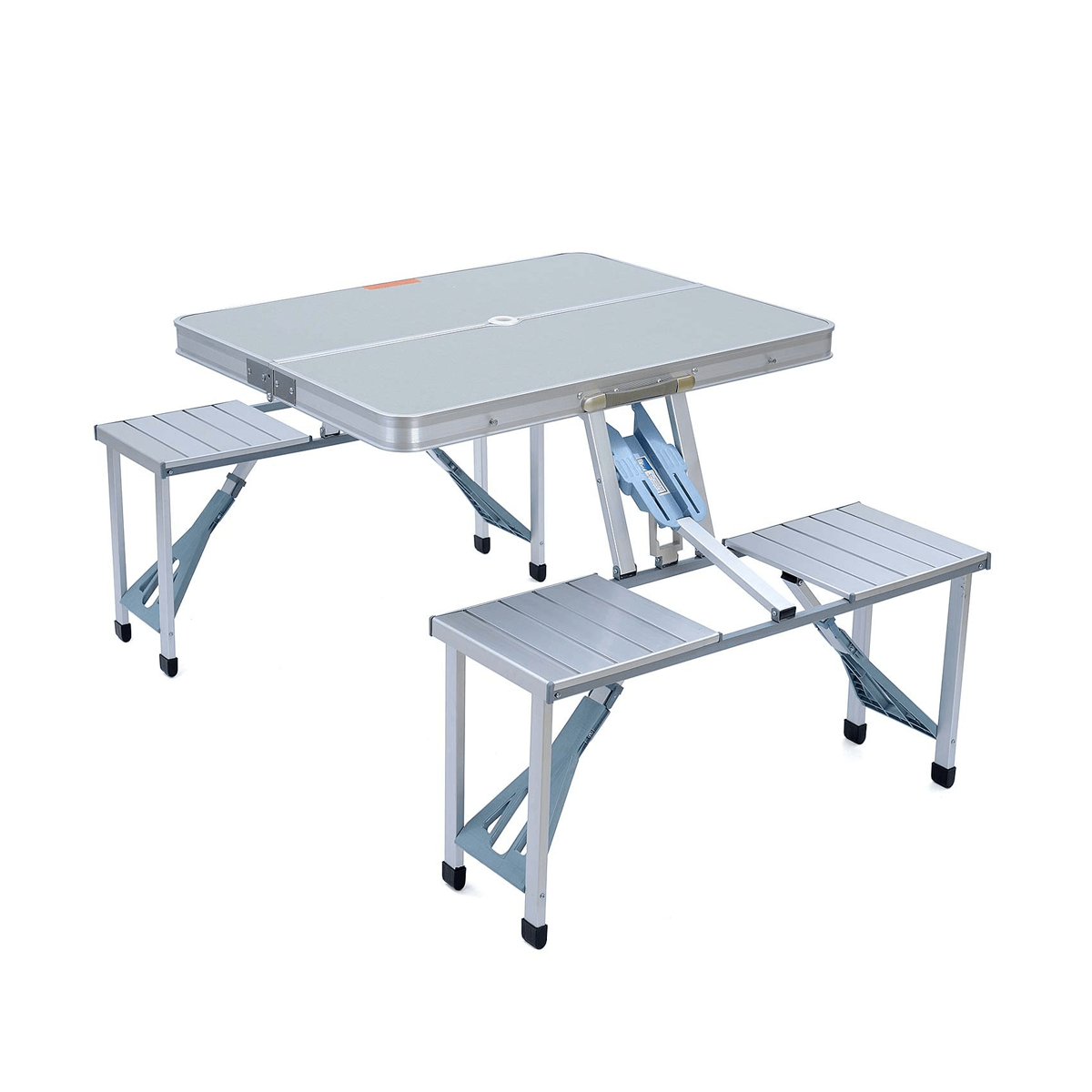 Aluminium Folding Portable Picnic Outdoor Camping Set Table & 4 Chairs BBQ Party - SquareDubai