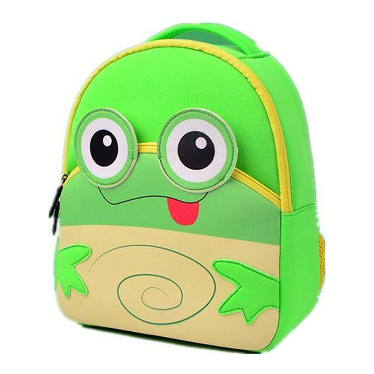 Green Cute School Bag Kindergarten Backpack Animal Neoprene Multicolor