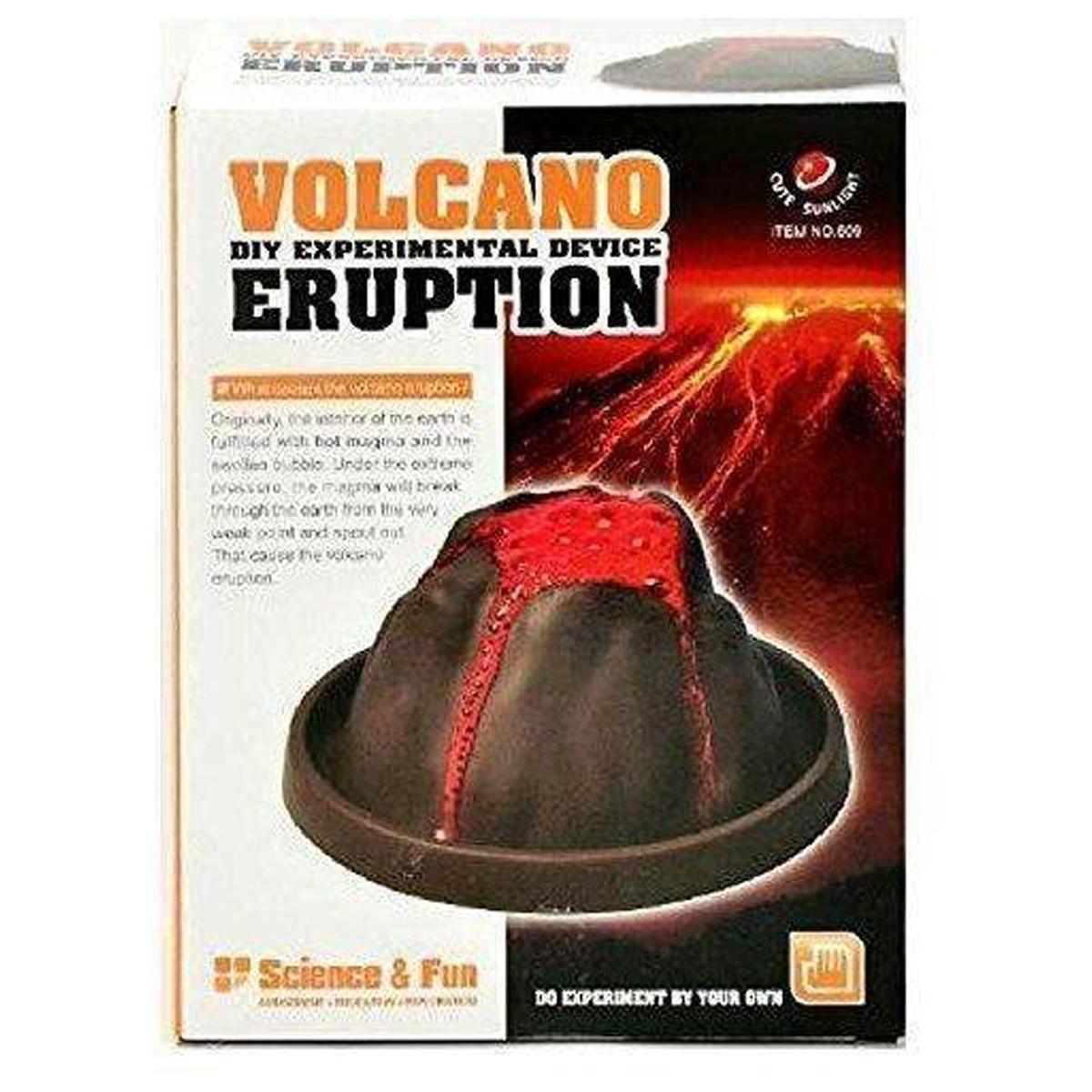 Eruption Volcanic Toy Diy Experimental Educational Science Lab Kit Experiment Set - SquareDubai