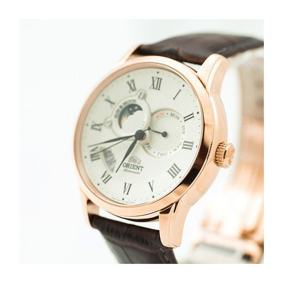 Orient rose gold watch best sale